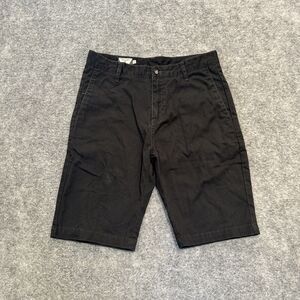 Volcom Men's Chino Shorts Size 30 Black Dark Wash Shorts